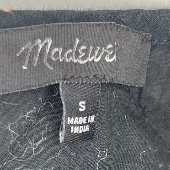 Madewell Quilted Puff-Sleeve Mini Dress in Black Amie Floral (small) - Picture 10 of 12